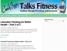 Tablet Screenshot of coach-izzy-talks-fitness.com